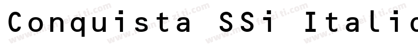 Conquista SSi Italic字体转换